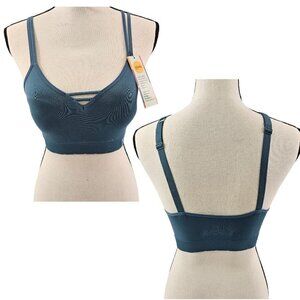 KINDLY Yours Women's Sports Bra Sustainable Seamless V-Neck Pullover Bralette